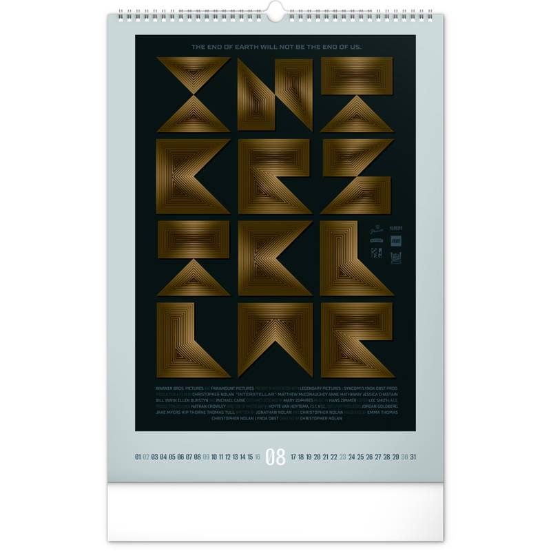 NOTIQUE Nástenný kalendár Alternative Movie Posters 2026, 33 x 46 cm NOTIQUE Nástenný kalendár Alternative Movie Posters 2026, 33 x 46 cm