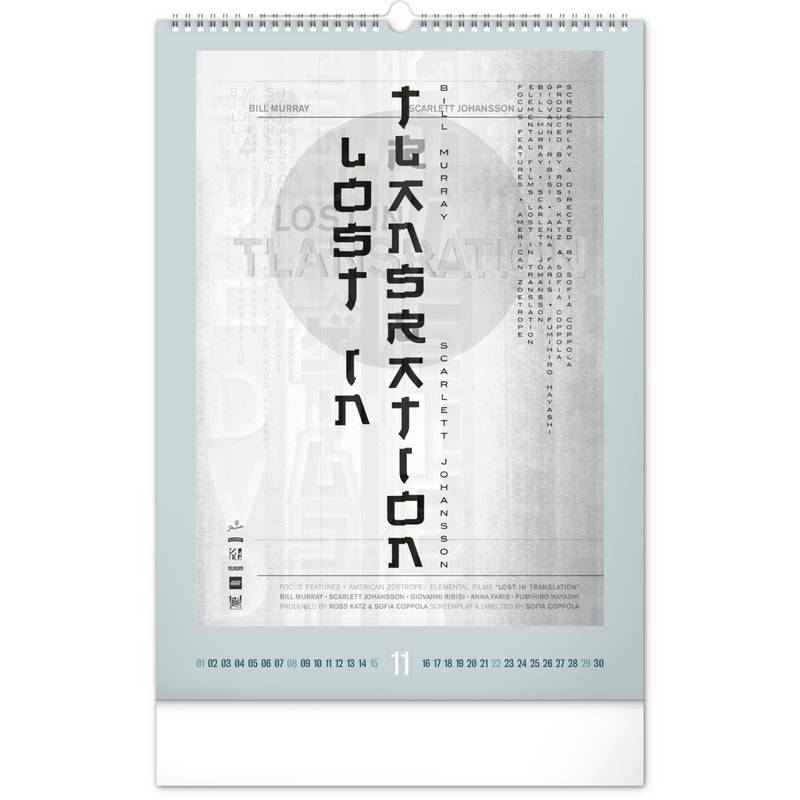 NOTIQUE Nástenný kalendár Alternative Movie Posters 2026, 33 x 46 cm NOTIQUE Nástenný kalendár Alternative Movie Posters 2026, 33 x 46 cm