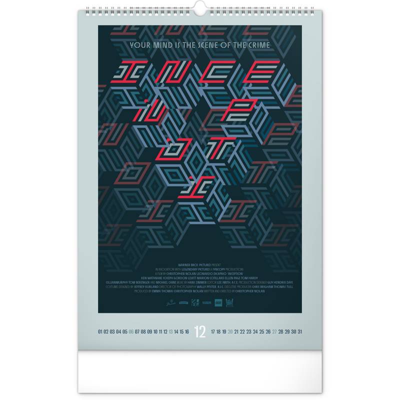 NOTIQUE Nástenný kalendár Alternative Movie Posters 2026, 33 x 46 cm NOTIQUE Nástenný kalendár Alternative Movie Posters 2026, 33 x 46 cm