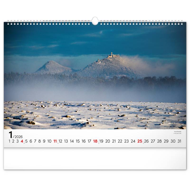 NOTIQUE Nástěnný kalendář Panoramata Česka 2026, 48 x 33 cm NOTIQUE Nástěnný kalendář Panoramata Česka 2026, 48 x 33 cm