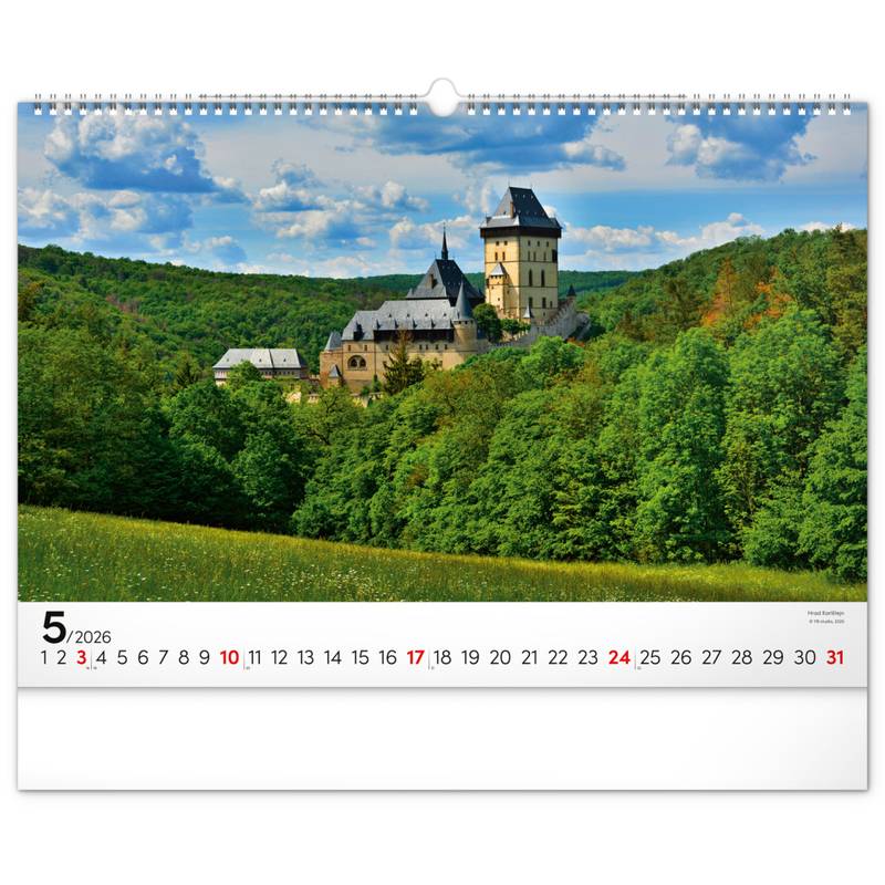 NOTIQUE Nástěnný kalendář Panoramata Česka 2026, 48 x 33 cm NOTIQUE Nástěnný kalendář Panoramata Česka 2026, 48 x 33 cm