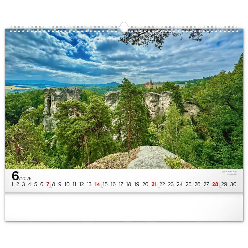 NOTIQUE Nástěnný kalendář Panoramata Česka 2026, 48 x 33 cm NOTIQUE Nástěnný kalendář Panoramata Česka 2026, 48 x 33 cm