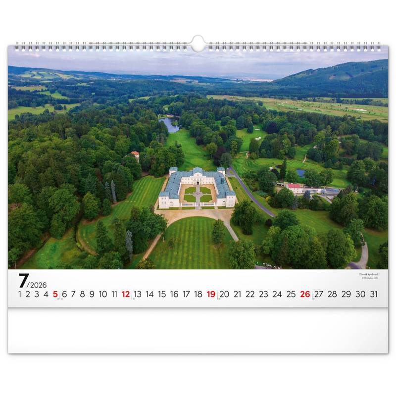 NOTIQUE Nástěnný kalendář Panoramata Česka 2026, 48 x 33 cm NOTIQUE Nástěnný kalendář Panoramata Česka 2026, 48 x 33 cm