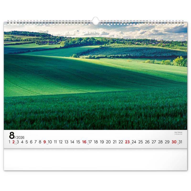 NOTIQUE Nástěnný kalendář Panoramata Česka 2026, 48 x 33 cm NOTIQUE Nástěnný kalendář Panoramata Česka 2026, 48 x 33 cm