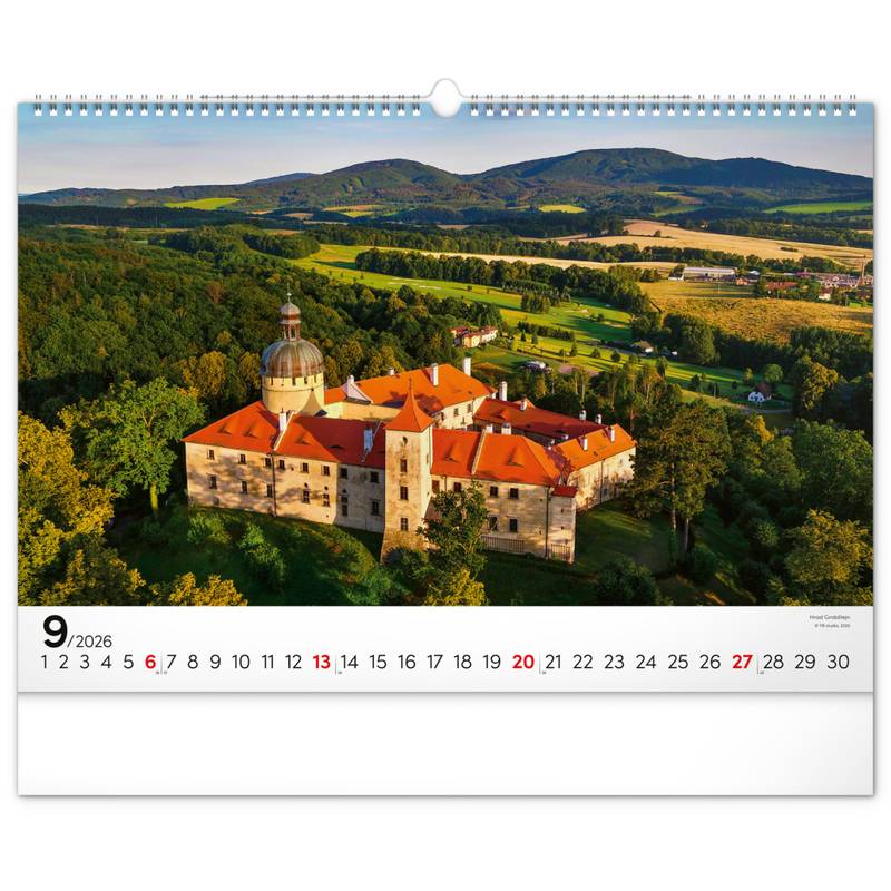 NOTIQUE Nástěnný kalendář Panoramata Česka 2026, 48 x 33 cm NOTIQUE Nástěnný kalendář Panoramata Česka 2026, 48 x 33 cm