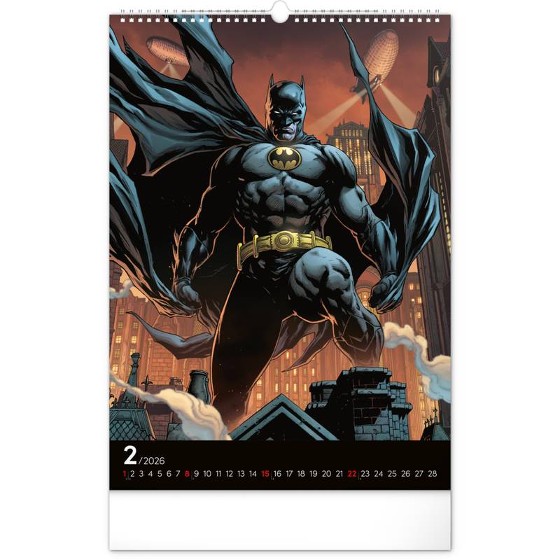NOTIQUE Nástěnný kalendář Batman Dark 2026, 33 x 46 cm NOTIQUE Nástěnný kalendář Batman Dark 2026, 33 x 46 cm