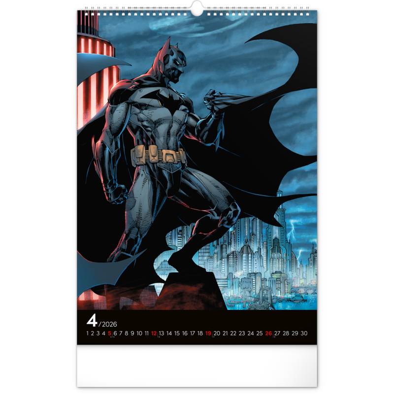 NOTIQUE Nástěnný kalendář Batman Dark 2026, 33 x 46 cm NOTIQUE Nástěnný kalendář Batman Dark 2026, 33 x 46 cm