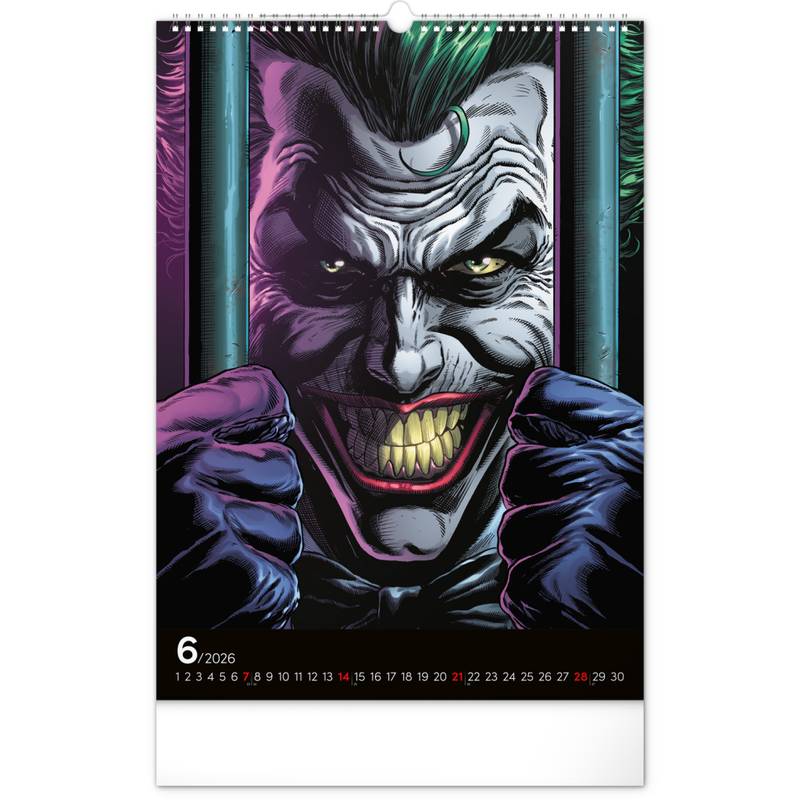 NOTIQUE Nástěnný kalendář Batman Dark 2026, 33 x 46 cm NOTIQUE Nástěnný kalendář Batman Dark 2026, 33 x 46 cm