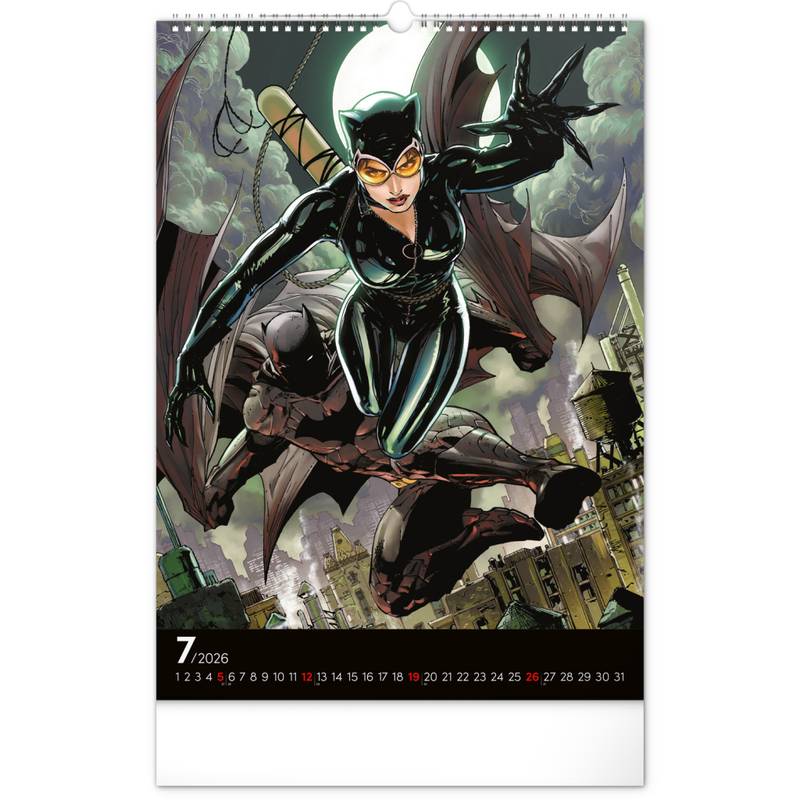 NOTIQUE Nástěnný kalendář Batman Dark 2026, 33 x 46 cm NOTIQUE Nástěnný kalendář Batman Dark 2026, 33 x 46 cm
