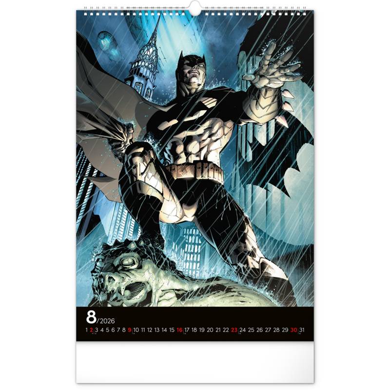 NOTIQUE Nástěnný kalendář Batman Dark 2026, 33 x 46 cm NOTIQUE Nástěnný kalendář Batman Dark 2026, 33 x 46 cm