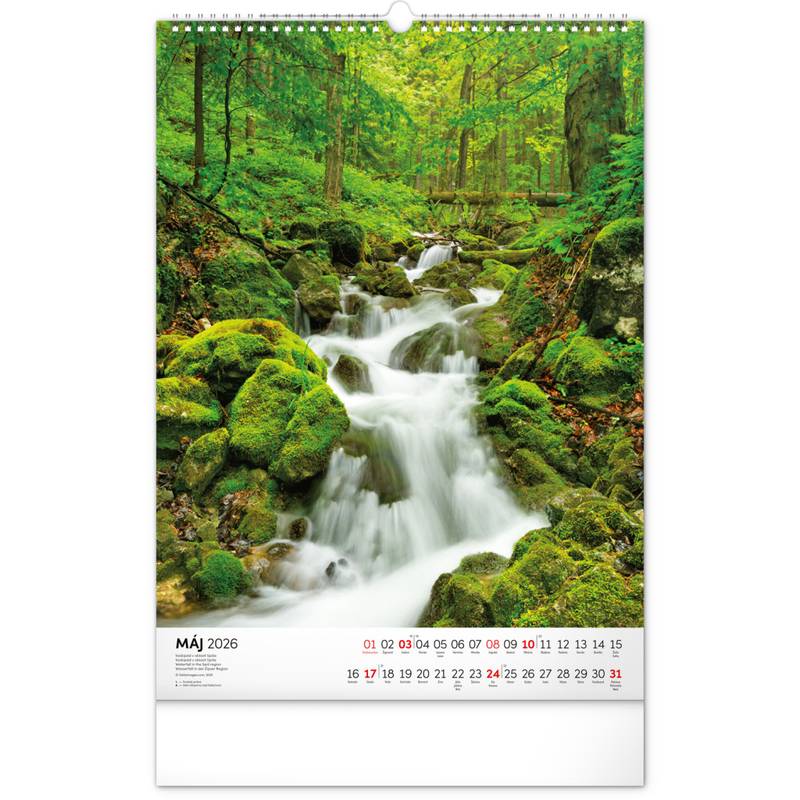 NOTIQUE Nástenný kalendár Naše Slovensko 2026, 33 x 46 cm NOTIQUE Nástenný kalendár Naše Slovensko 2026, 33 x 46 cm