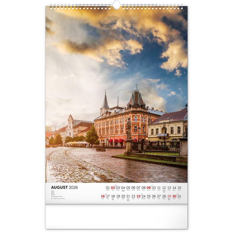 NOTIQUE Nástenný kalendár Naše Slovensko 2026, 33 x 46 cm NOTIQUE Nástenný kalendár Naše Slovensko 2026, 33 x 46 cm