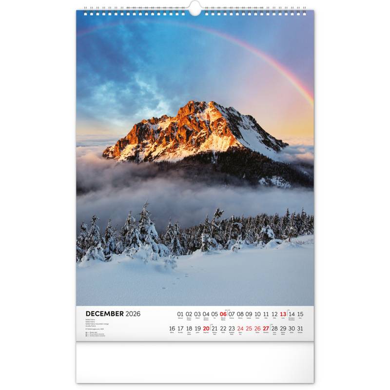 NOTIQUE Nástenný kalendár Naše Slovensko 2026, 33 x 46 cm NOTIQUE Nástenný kalendár Naše Slovensko 2026, 33 x 46 cm