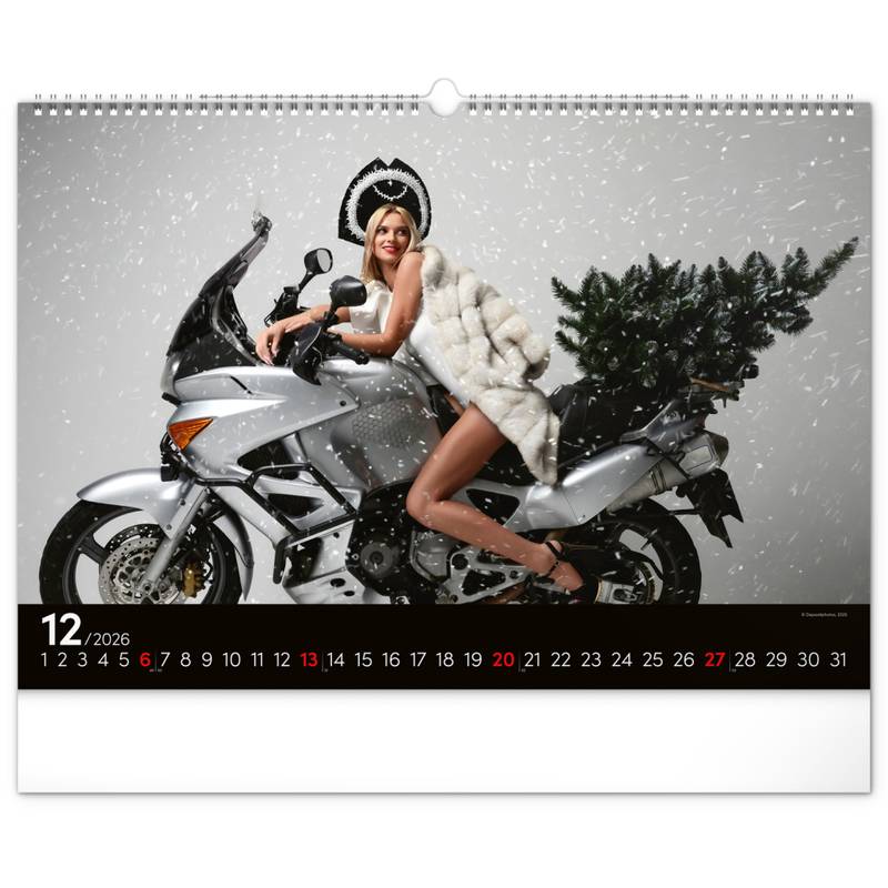 Nástenný kalendár Girls & Bikes 2026, 48 x 33 cm Nástenný kalendár Girls & Bikes 2026, 48 x 33 cm