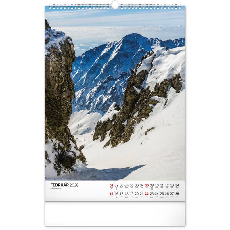 NOTIQUE Nástenný kalendár Tatry 2026, 33 x 46 cm NOTIQUE Nástenný kalendár Tatry 2026, 33 x 46 cm