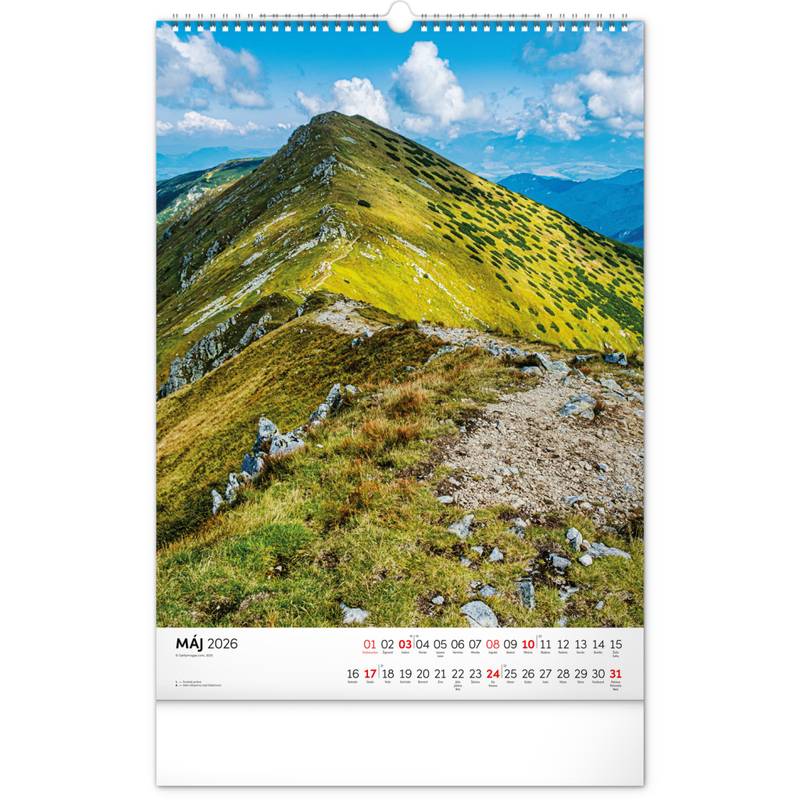 NOTIQUE Nástenný kalendár Tatry 2026, 33 x 46 cm NOTIQUE Nástenný kalendár Tatry 2026, 33 x 46 cm