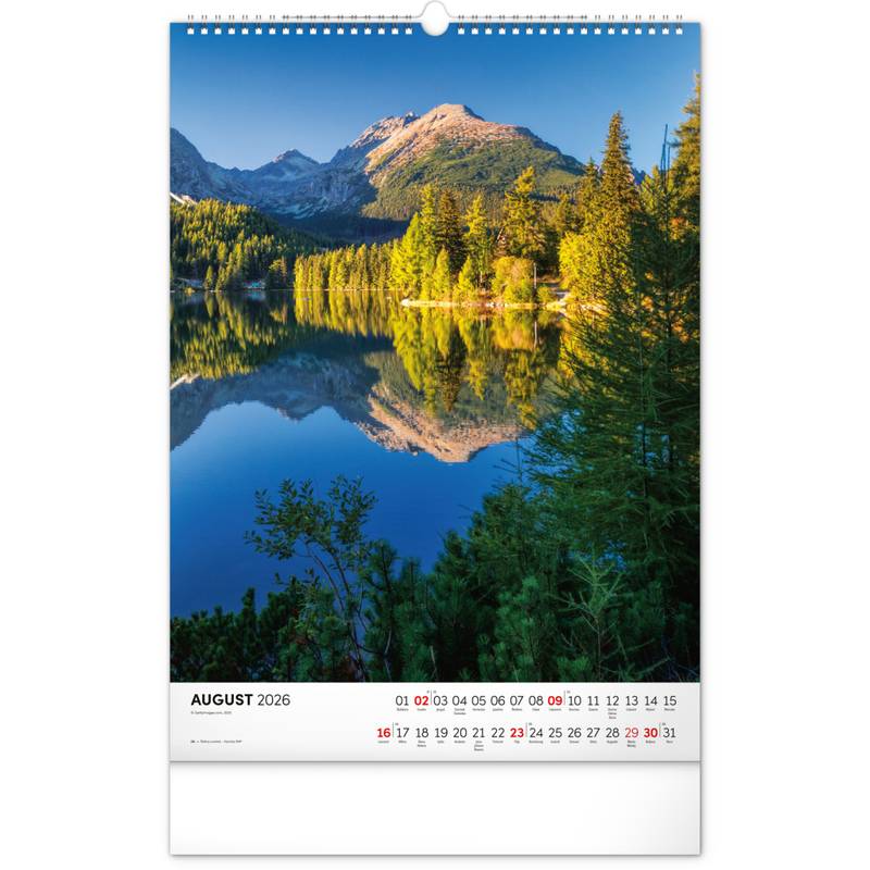 NOTIQUE Nástenný kalendár Tatry 2026, 33 x 46 cm NOTIQUE Nástenný kalendár Tatry 2026, 33 x 46 cm