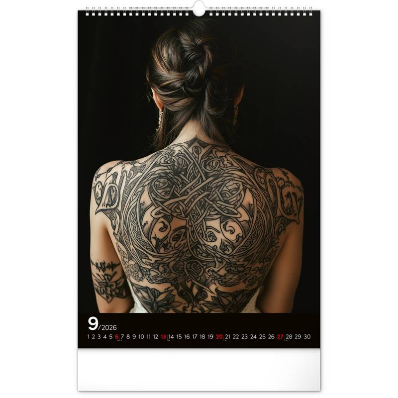 Nástěnný kalendář Inked Girls 2026, 33 x 46 cm Nástěnný kalendář Inked Girls 2026, 33 x 46 cm
