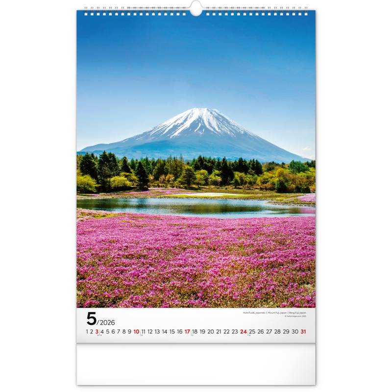 NOTIQUE Nástěnný kalendář Hory 2026, 33 x 46 cm NOTIQUE Nástěnný kalendář Hory 2026, 33 x 46 cm