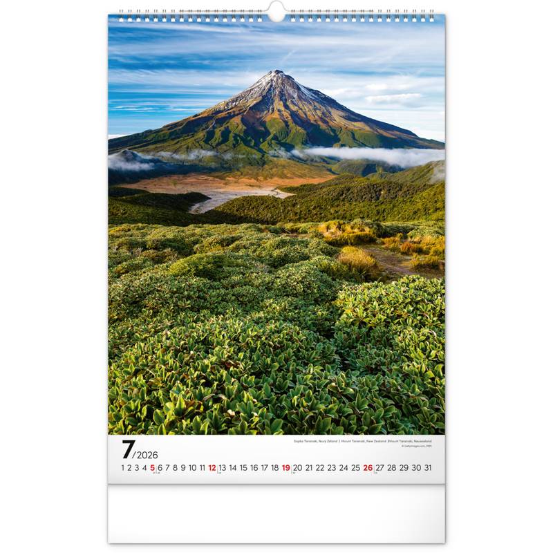 NOTIQUE Nástěnný kalendář Hory 2026, 33 x 46 cm NOTIQUE Nástěnný kalendář Hory 2026, 33 x 46 cm