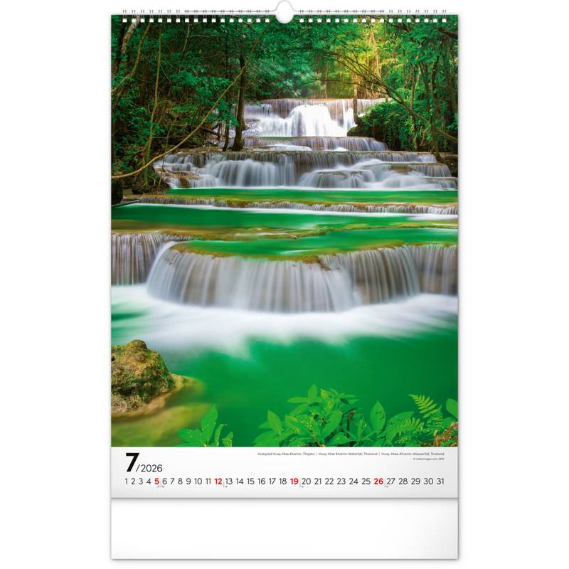 NOTIQUE Nástěnný kalendář Voda 2026, 33 x 46 cm NOTIQUE Nástěnný kalendář Voda 2026, 33 x 46 cm