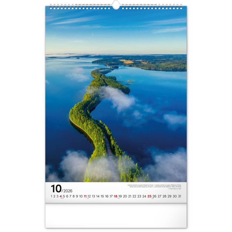 NOTIQUE Nástěnný kalendář Voda 2026, 33 x 46 cm NOTIQUE Nástěnný kalendář Voda 2026, 33 x 46 cm