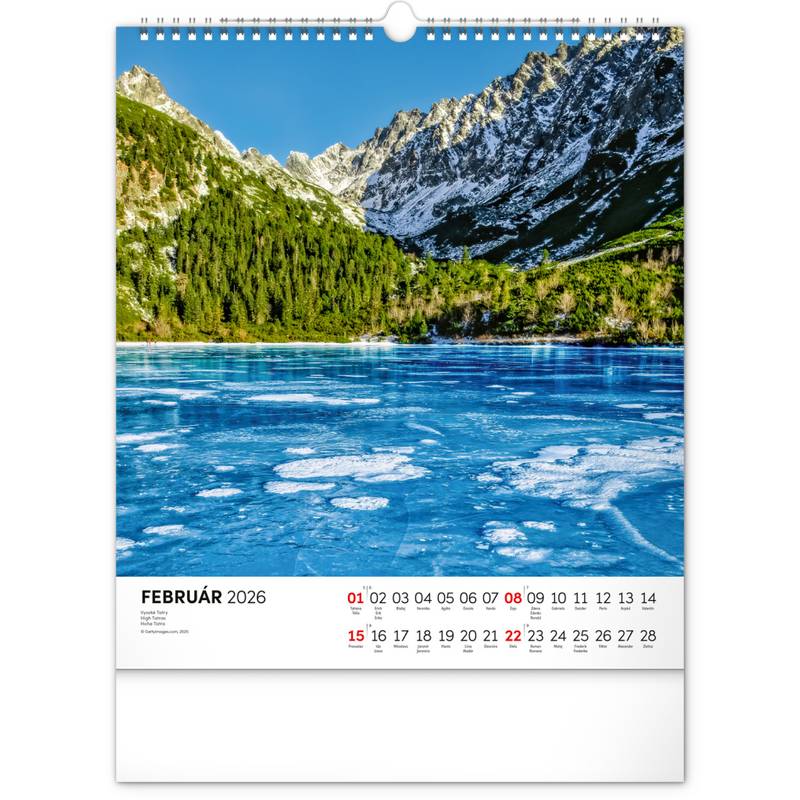 NOTIQUE Nástenný kalendár Čarokrásne Slovensko 2026, 30 x 34 cm NOTIQUE Nástenný kalendár Čarokrásne Slovensko 2026, 30 x 34 cm