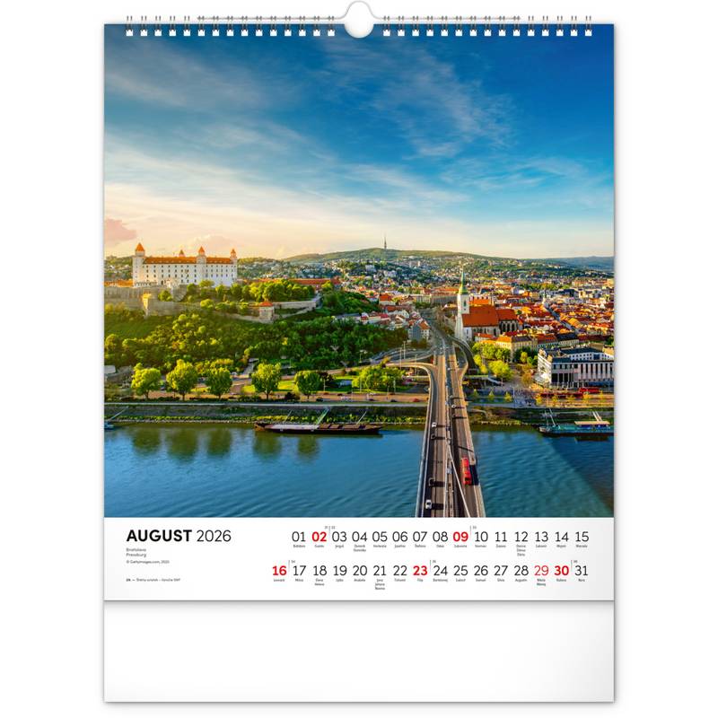 NOTIQUE Nástenný kalendár Čarokrásne Slovensko 2026, 30 x 34 cm NOTIQUE Nástenný kalendár Čarokrásne Slovensko 2026, 30 x 34 cm