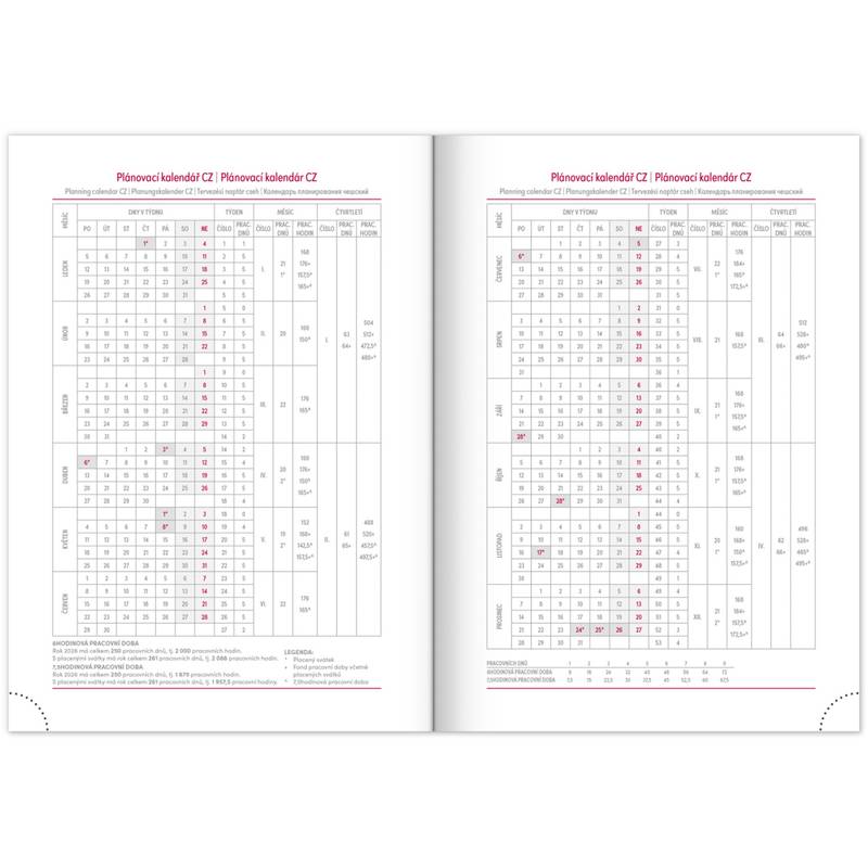 NOTIQUE Denný diár Aprint Top 2026, čierný, 15 x 21 cm NOTIQUE Denný diár Aprint Top 2026, čierný, 15 x 21 cm