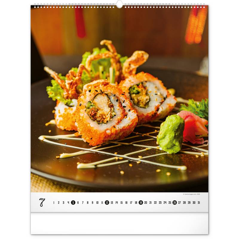 NOTIQUE Nástěnný kalendář Gourmet 2026, 48 x 56 cm NOTIQUE Nástěnný kalendář Gourmet 2026, 48 x 56 cm