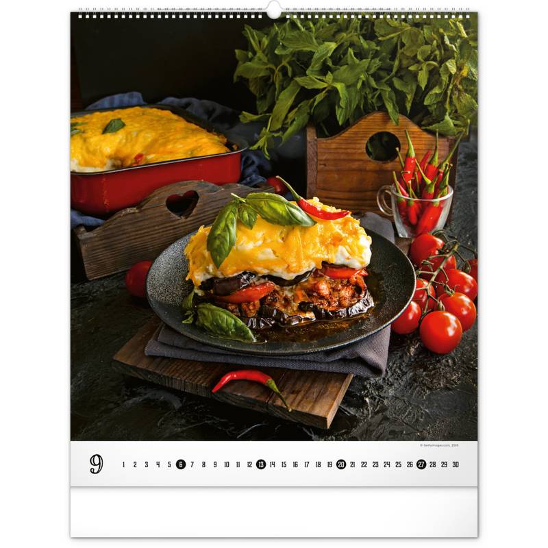 NOTIQUE Nástěnný kalendář Gourmet 2026, 48 x 56 cm NOTIQUE Nástěnný kalendář Gourmet 2026, 48 x 56 cm