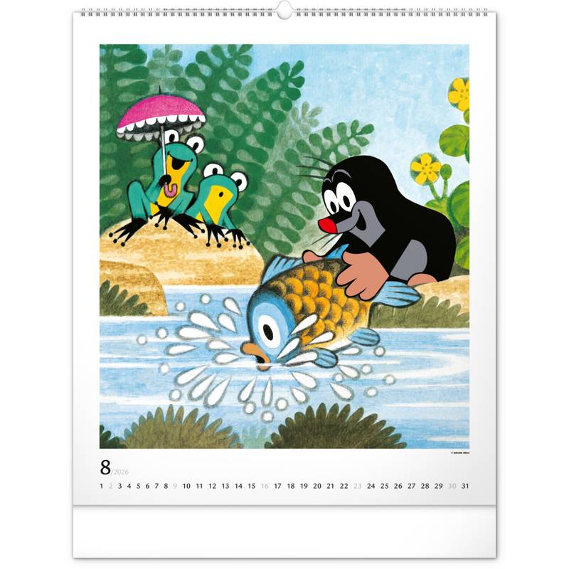 NOTIQUE Nástěnný kalendář Krtek 2026, 48 x 56 cm NOTIQUE Nástěnný kalendář Krtek 2026, 48 x 56 cm