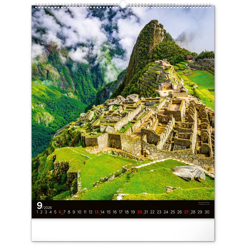 NOTIQUE Nástěnný kalendář Energie 2026, 48 x 56 cm NOTIQUE Nástěnný kalendář Energie 2026, 48 x 56 cm