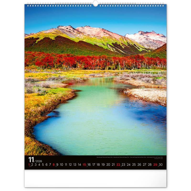 NOTIQUE Nástěnný kalendář Energie 2026, 48 x 56 cm NOTIQUE Nástěnný kalendář Energie 2026, 48 x 56 cm