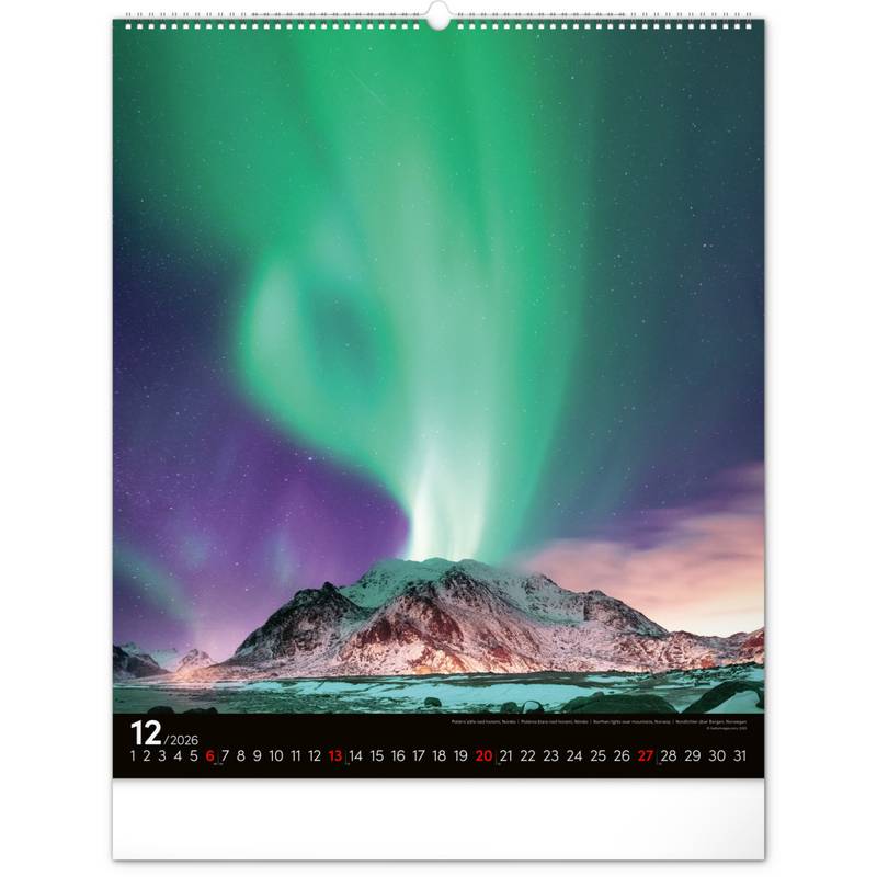 NOTIQUE Nástěnný kalendář Energie 2026, 48 x 56 cm NOTIQUE Nástěnný kalendář Energie 2026, 48 x 56 cm