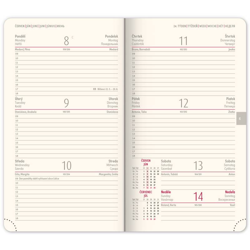 NOTIQUE Vreckový diár Panama 2026, tmavomodrý, 9 x 15,5 cm NOTIQUE Vreckový diár Panama 2026, tmavomodrý, 9 x 15,5 cm