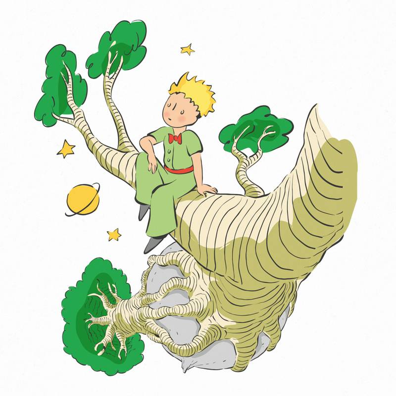 NOTIQUE Poznámkový kalendář Malý princ 2026, 30 x 30 cm NOTIQUE Poznámkový kalendář Malý princ 2026, 30 x 30 cm