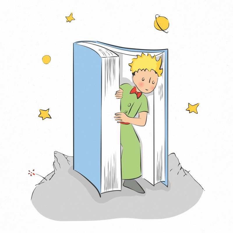 NOTIQUE Poznámkový kalendář Malý princ 2026, 30 x 30 cm NOTIQUE Poznámkový kalendář Malý princ 2026, 30 x 30 cm