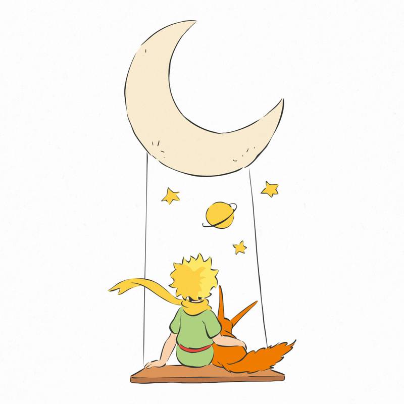 NOTIQUE Poznámkový kalendář Malý princ 2026, 30 x 30 cm NOTIQUE Poznámkový kalendář Malý princ 2026, 30 x 30 cm