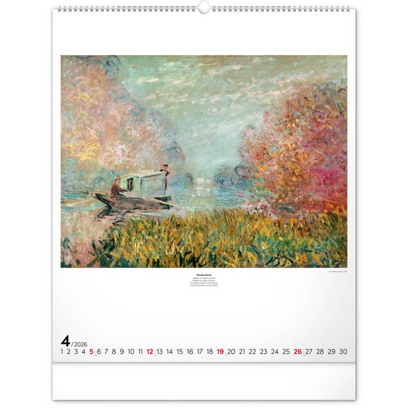 NOTIQUE Nástěnný kalendář Impresionismus 2026, 48 x 56 cm NOTIQUE Nástěnný kalendář Impresionismus 2026, 48 x 56 cm