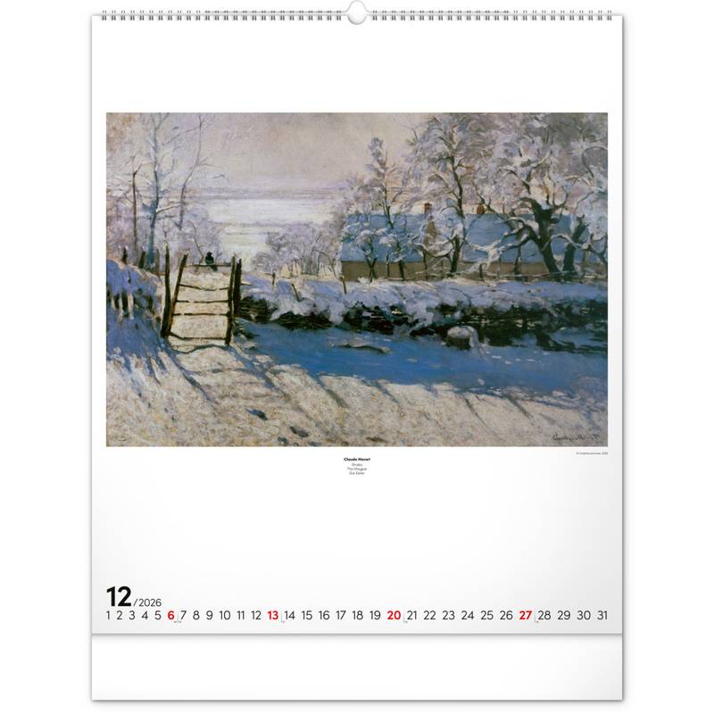 NOTIQUE Nástěnný kalendář Impresionismus 2026, 48 x 56 cm NOTIQUE Nástěnný kalendář Impresionismus 2026, 48 x 56 cm