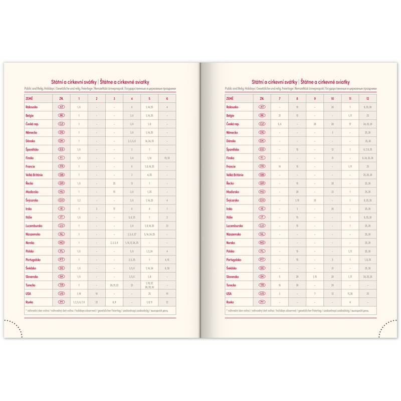 NOTIQUE Denní diář Essenza 2026, švestka, 15 x 21 cm NOTIQUE Denní diář Essenza 2026, švestka, 15 x 21 cm