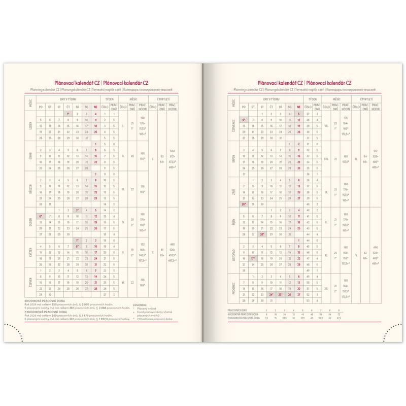 NOTIQUE Denný diár Essenza 2026, oriešok, 15 x 21 cm NOTIQUE Denný diár Essenza 2026, oriešok, 15 x 21 cm