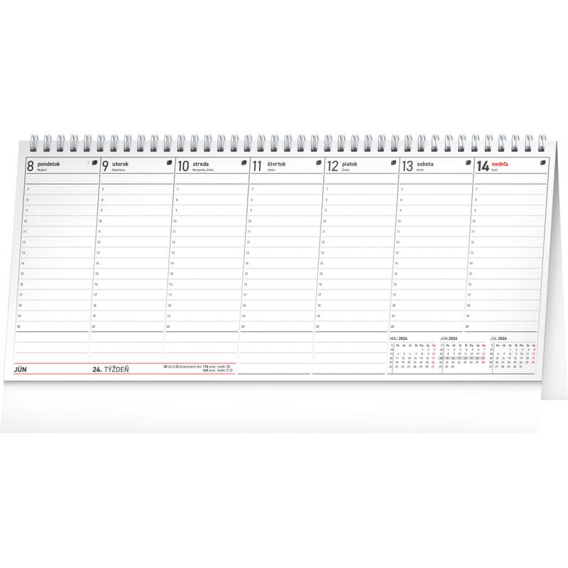 NOTIQUE Stolový kalendár Manažérsky daňový 2026, 33 x 14,5 cm NOTIQUE Stolový kalendár Manažérsky daňový 2026, 33 x 14,5 cm