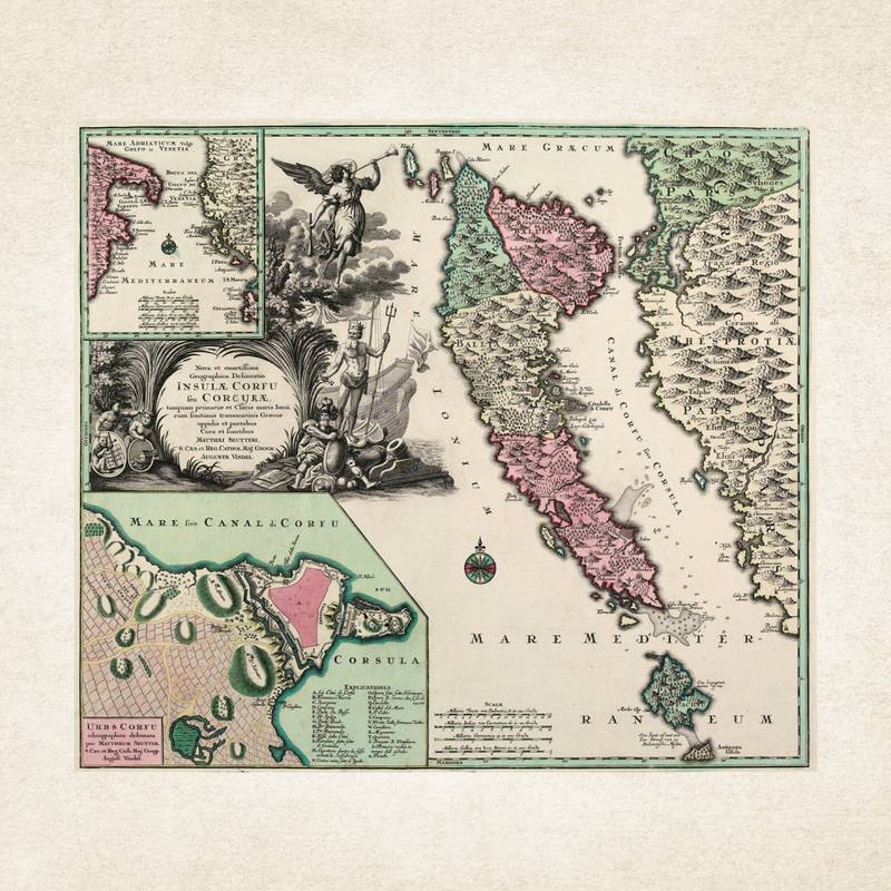 NOTIQUE Poznámkový kalendár Staré mapy 2026, 30 x 30 cm NOTIQUE Poznámkový kalendár Staré mapy 2026, 30 x 30 cm