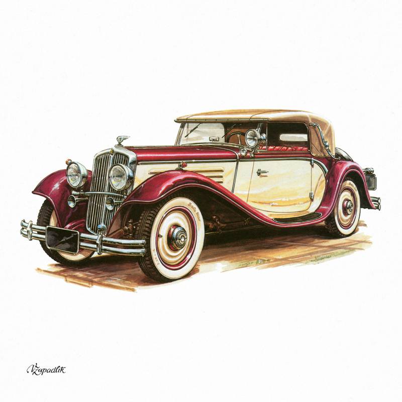 NOTIQUE Poznámkový kalendář Classic Cars – Václav Zapadlík 2026, 30 x 30 cm NOTIQUE Poznámkový kalendář Classic Cars – Václav Zapadlík 2026, 30 x 30 cm