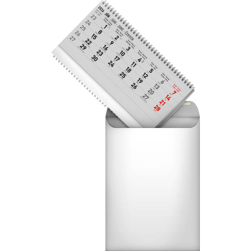 NOTIQUE Nástenný kalendár 4-mesačný štandard skladací 2026, 29,5 x 84,5 cm NOTIQUE Nástenný kalendár 4-mesačný štandard skladací 2026, 29,5 x 84,5 cm