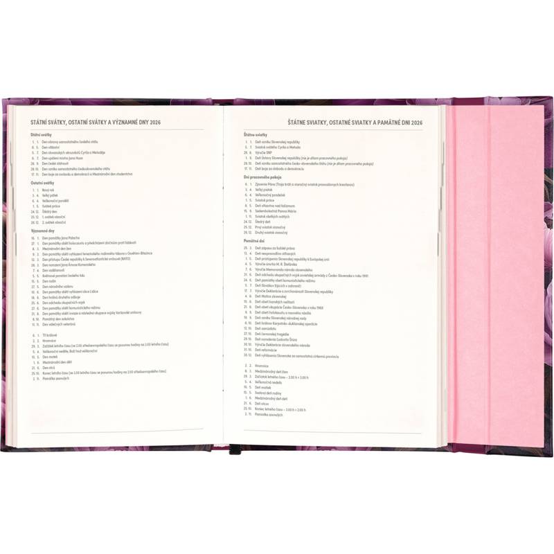 NOTIQUE Týždenný magnetický diár Fialové kvety 2026, 13 x 21 cm NOTIQUE Týždenný magnetický diár Fialové kvety 2026, 13 x 21 cm