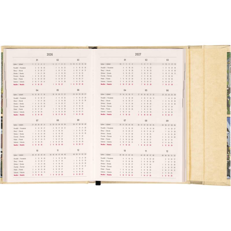 NOTIQUE Týždenný magnetický diár Josef Lada 2026, 11 x 16 cm NOTIQUE Týždenný magnetický diár Josef Lada 2026, 11 x 16 cm