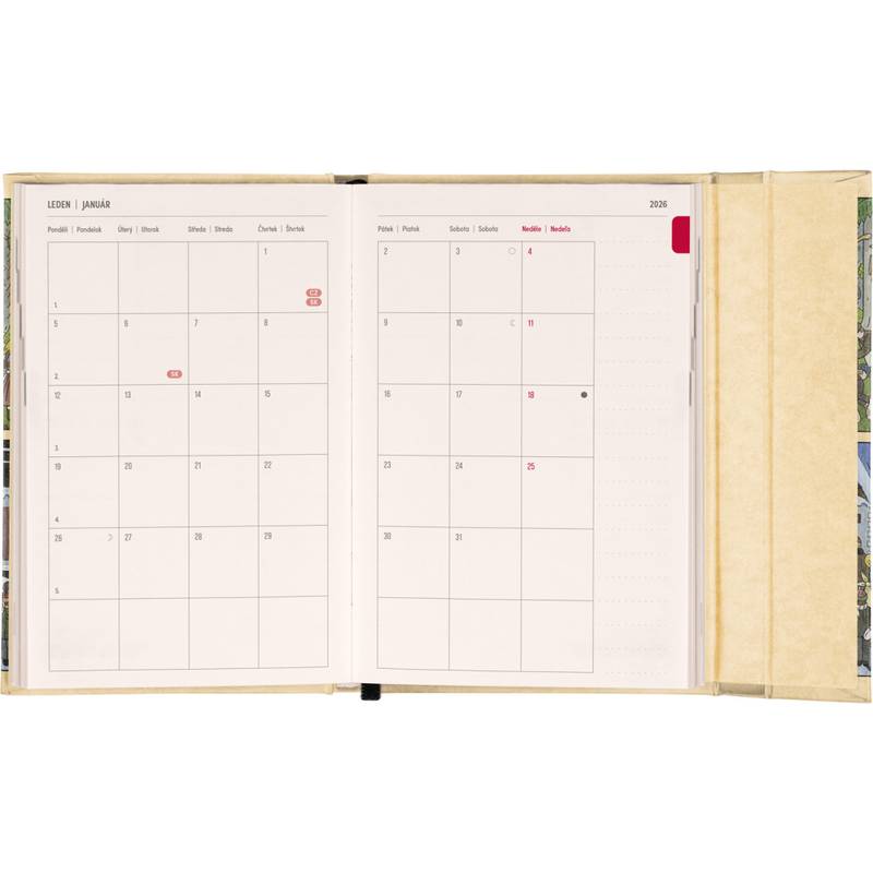 NOTIQUE Týždenný magnetický diár Josef Lada 2026, 11 x 16 cm NOTIQUE Týždenný magnetický diár Josef Lada 2026, 11 x 16 cm